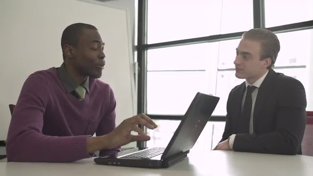 Group of attractive professionals involved in meeting