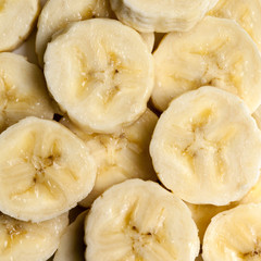 Banana Slices Overhead View