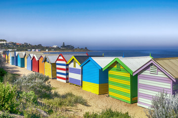 Brighton Beach Bathing Boxes