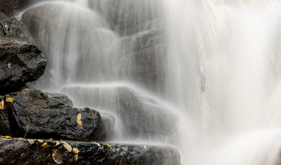 Cascading Rocky Waterfall