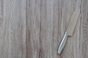 Couteau de chef, carte de menu 