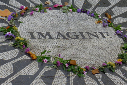 Imagine Mosaic on New York Central Park