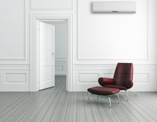 Interno con aria condizionata