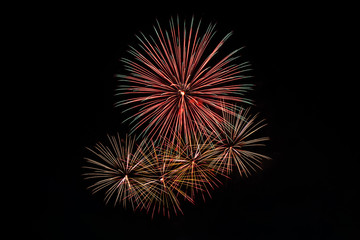 Obraz premium Colorful fireworks.