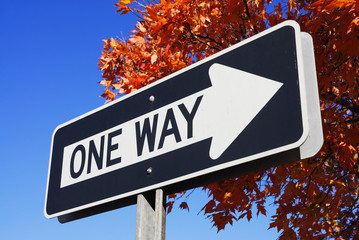 one way sign