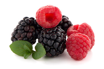Raspberry with blackberry