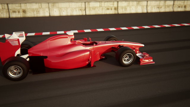 Endless F1 Racing Car 360 degrees animation showing each side. Loopable. HD