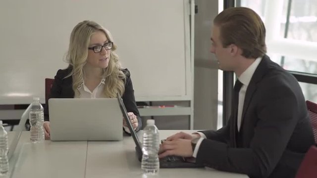 Group of attractive professionals involved in meeting