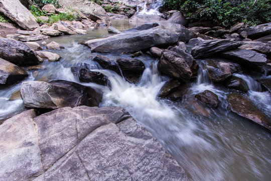 mae ya waterfall in doi inthanon national park, Chiangmai Thaila