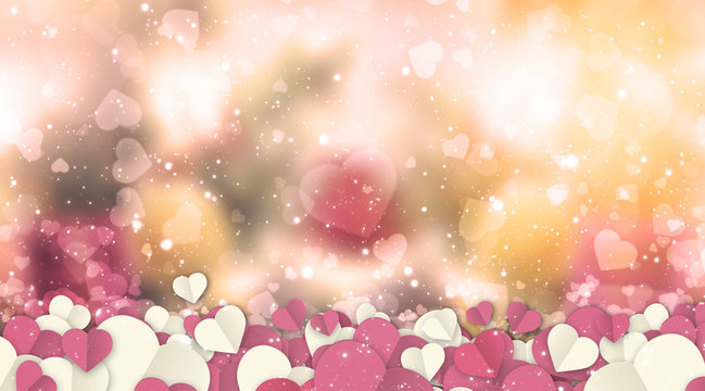 Happy valentine day, Blur and Select focus background