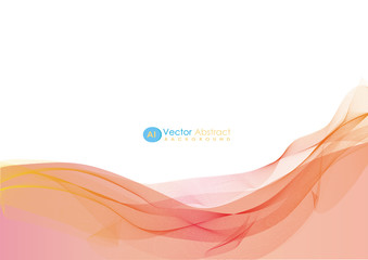 Abstract color Waves template background