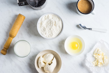 Ingredients for baking