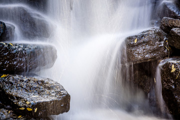 Cascading Rocky Waterfall