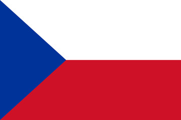 Czech Republic flag - obrazy, fototapety, plakaty