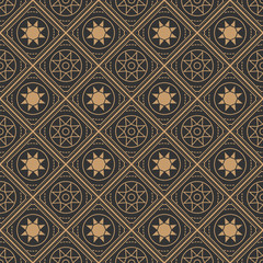 illustration of seamless background in vintage style