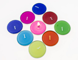 abstract many candle