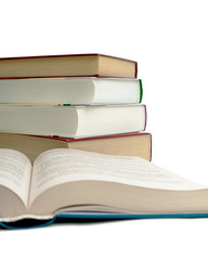 book close-up on a white background