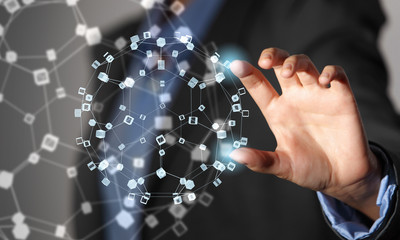 Wireless connection futuristic concept