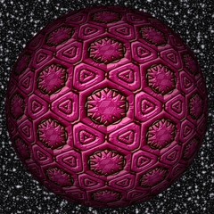 Abstract decorative magic sphere, metal - pattern