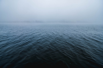 Obraz premium Туманный Днепр.