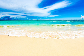 Sea, beach, seascape. Okinawa, Japan.