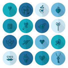 Happy Valentines Day Icons