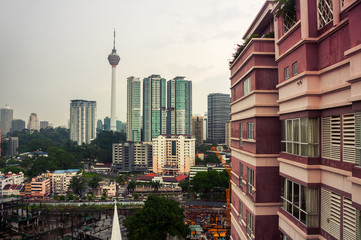Naklejka premium Kuala Lumpur city center