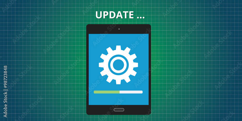 Poster update updating software app tablet