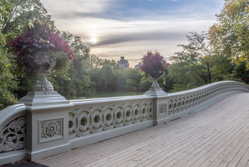 Bow bridge in summer