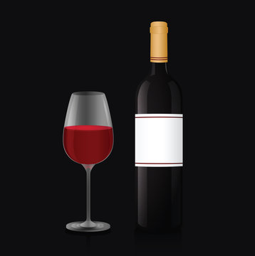 Bottle of wine for your design