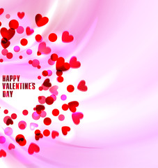 bright heart, a gift on Valentine's Day . vector love background
