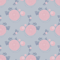 Seamless texture with asters