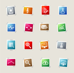 Data analytic simply icons
