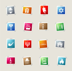 Hanukkah simply icons