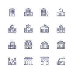 Buildings icons