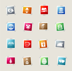 Holidays simply icons