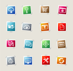 SEO and development simply icons