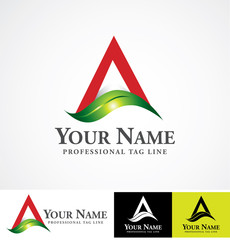 Vector logo design template.  Concept for herbal, agro and  food companies etc.
