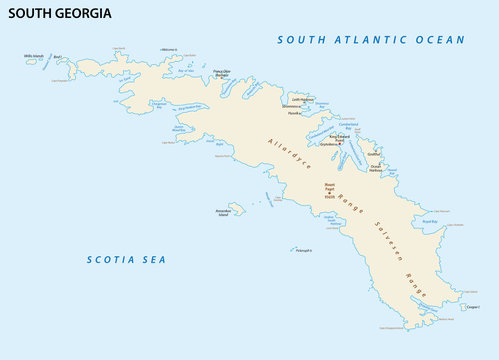 South Georgia Island Map