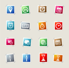 Time icon set