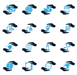 Protecting hands icon