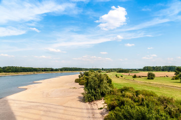 3948 am Rhein bei Uedesheim - Niedrigwasser