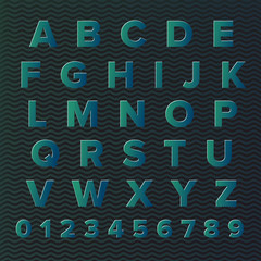 Vector Alphabet Set Pattern background.
