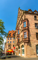 Fototapeta na wymiar Buildings in the city centre of Nuremberg - Germany