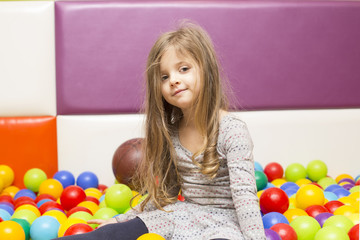 Fototapeta na wymiar Little girl at the playground