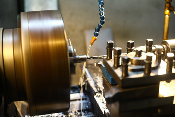 Color image of a lathe