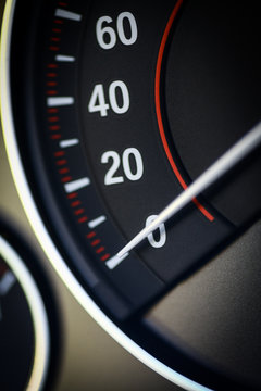 Car speedometer detail