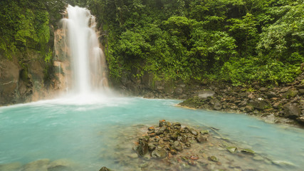 Rio Celeste Waterfall Panorama