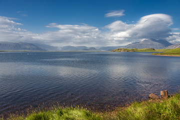 Natural landscape on Iceland, summer time, 2015