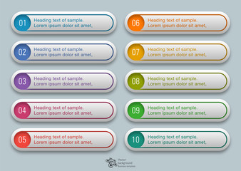 Fototapeta premium Web Button and Headline Design #Vector Graphics